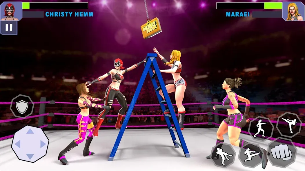 Bad Girls Wrestling Game [MOD: безлимитные деньги и все персонажи открыты] Screenshot 3