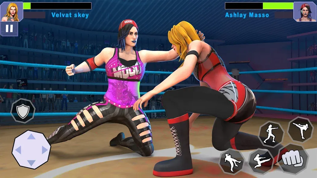 Bad Girls Wrestling Game [MOD: безлимитные деньги и все персонажи открыты] Screenshot 4
