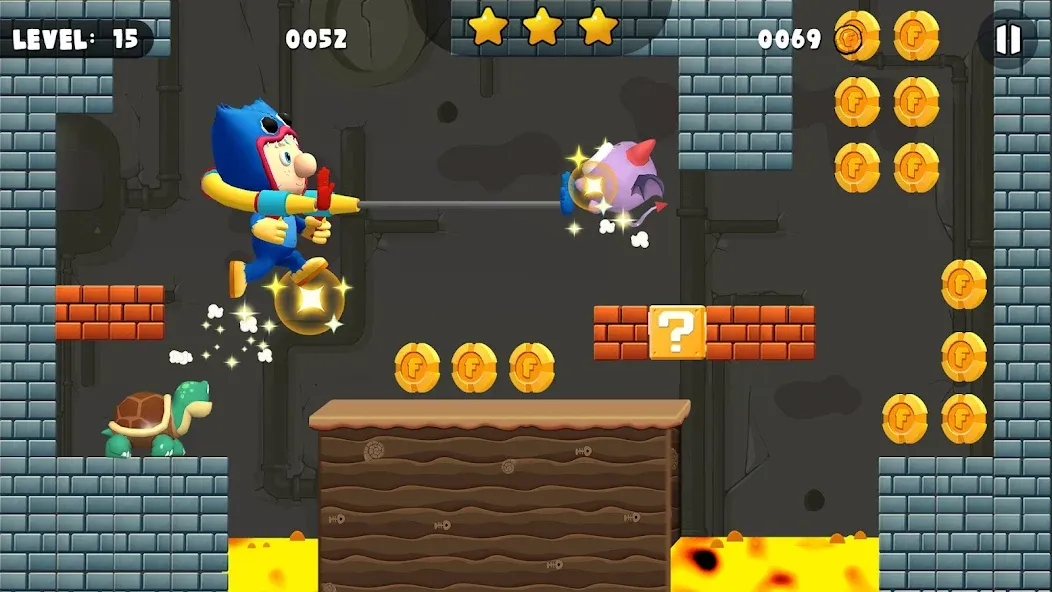 Bob World Adventure 3D [MOD: без рекламы и много монет] Screenshot 1