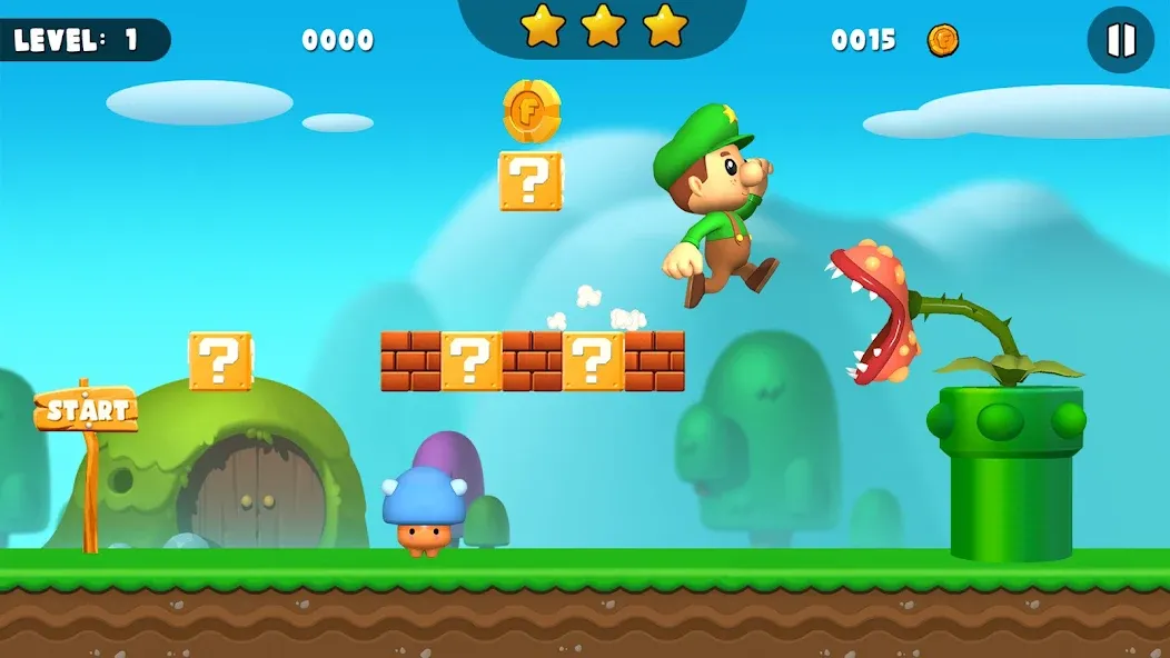 Bob World Adventure 3D [MOD: без рекламы и много монет] Screenshot 2