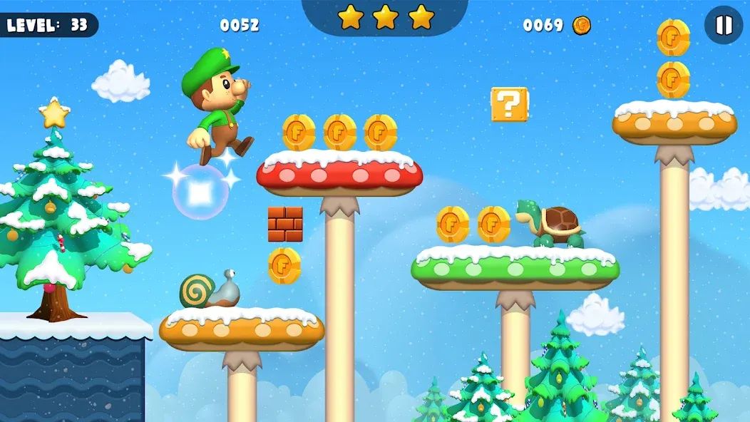 Bob World Adventure 3D [MOD: без рекламы и много монет] Screenshot 5