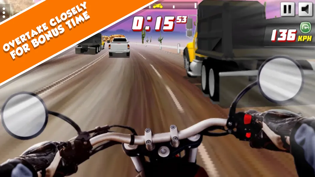 Highway Rider Extreme - 3D Mot [MOD: безлимитные деньги и открыты все мотоциклы] Screenshot 3