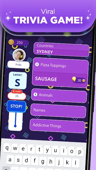 Stop 2 - Word Trivia Game [MOD: без рекламы и подсказки открыты] Screenshot 1