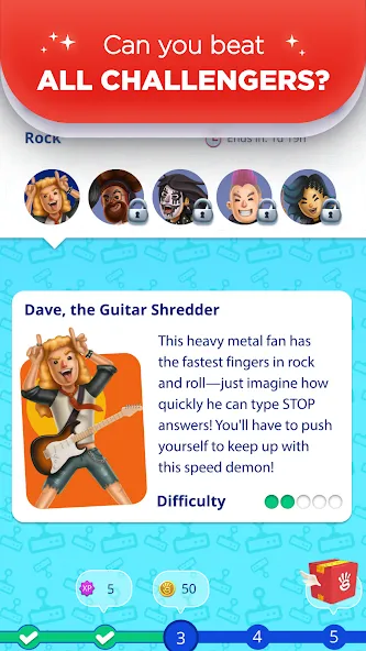 Stop 2 - Word Trivia Game [MOD: без рекламы и подсказки открыты] Screenshot 3