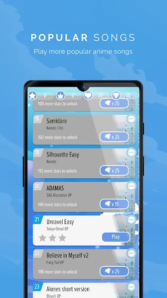Piano Anime Tiles Music [MOD: без рекламы и открыты все песни] Screenshot 4