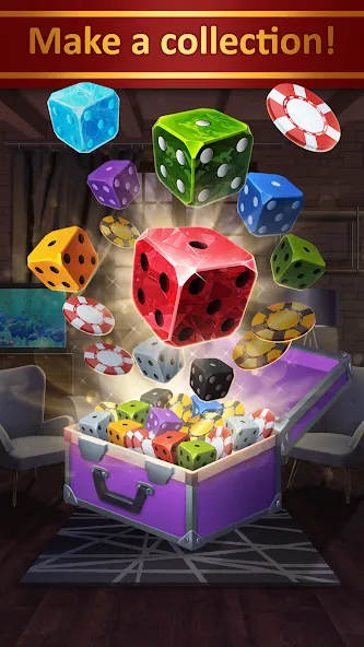 Farkle - Zonk Dice Game [MOD: безлимитные монеты и подсказки] Screenshot 1