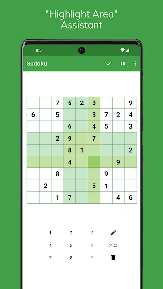 Sudoku [MOD: подсказки и отмена ходов без ограничений] Screenshot 4