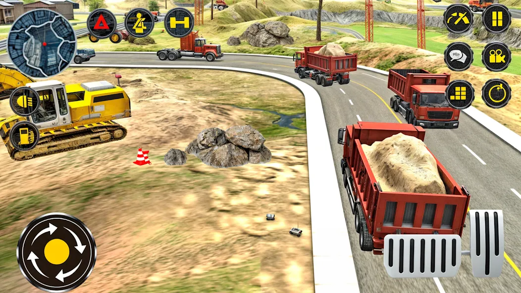 Heavy Excavator Simulator PRO [MOD: безлимитные деньги и топливо] Screenshot 1