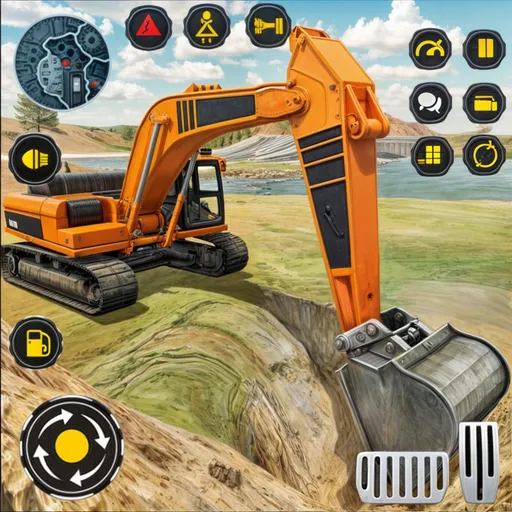Heavy Excavator Simulator PRO [MOD: безлимитные деньги и топливо] Screenshot 5