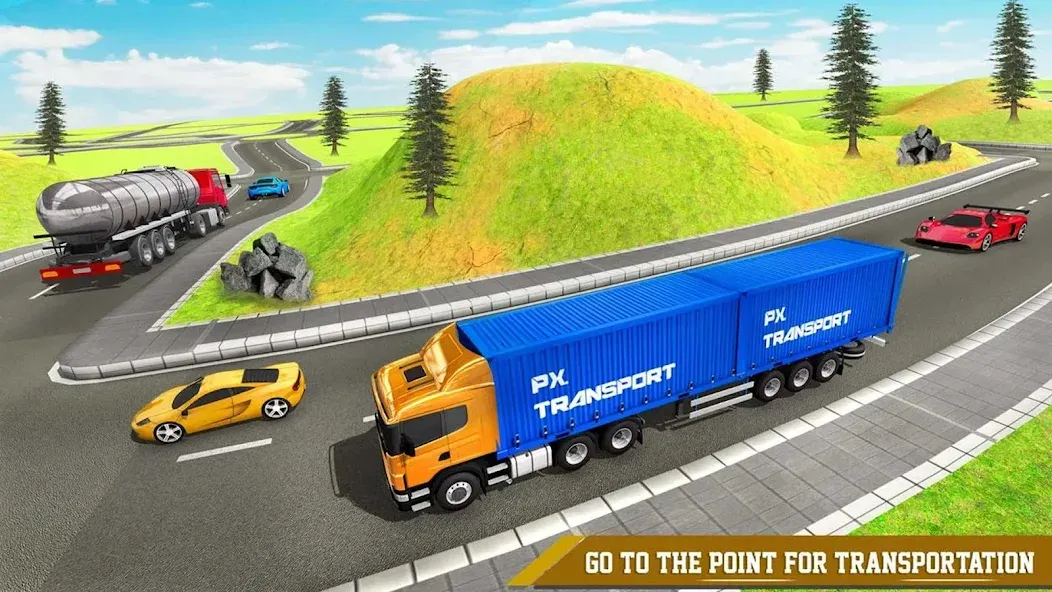 Cargo Transport Truck Driving [MOD: безлимитные деньги и топливо] Screenshot 2