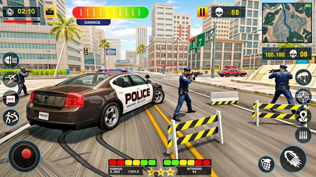 US Police Shooting Crime City [MOD: безлимитные деньги и оружие] Screenshot 2