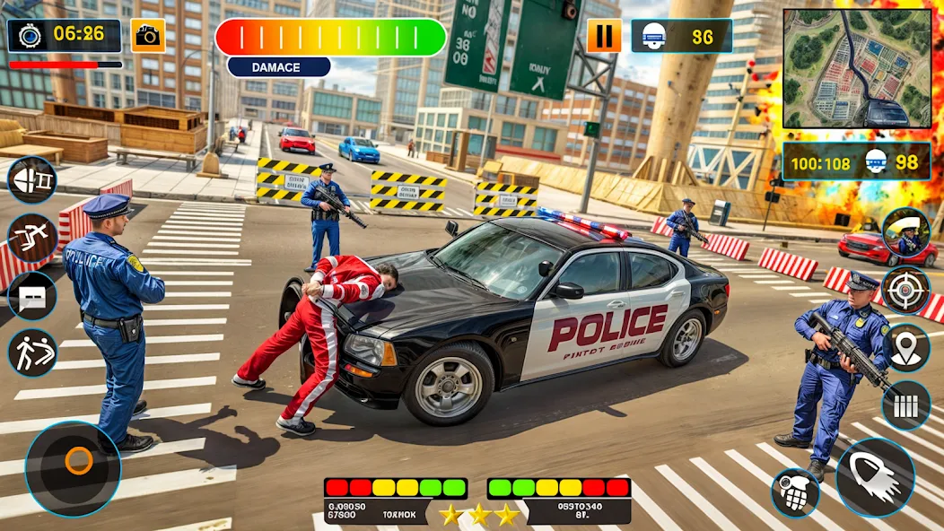 US Police Shooting Crime City [MOD: безлимитные деньги и оружие] Screenshot 3