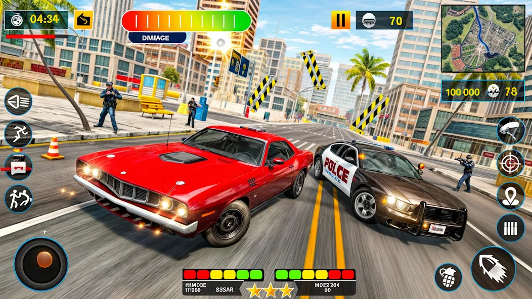 US Police Shooting Crime City [MOD: безлимитные деньги и оружие] Screenshot 4