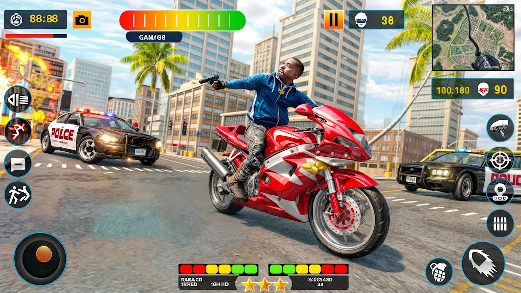 US Police Shooting Crime City [MOD: безлимитные деньги и оружие] Screenshot 5