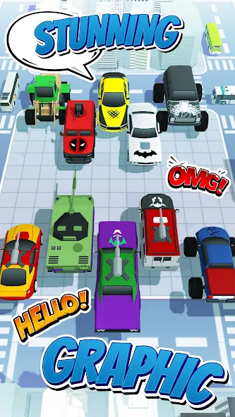Superhero Car Merge Battle [MOD: много денег и все машины] Screenshot 4