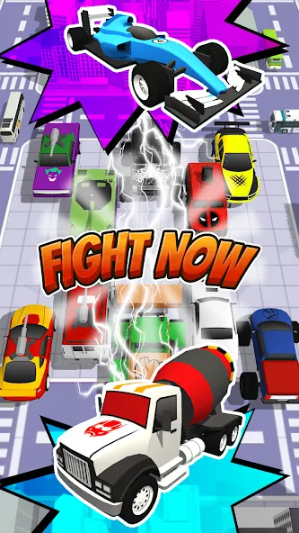 Superhero Car Merge Battle [MOD: много денег и все машины] Screenshot 5