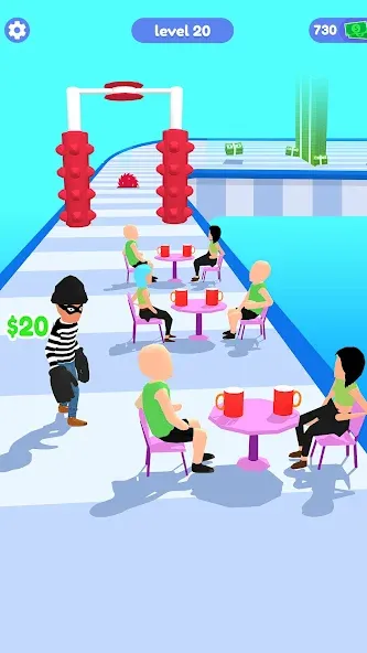Thief Run Race 3D: Fun Race [MOD: без рекламы и бесконечные монеты] Screenshot 1