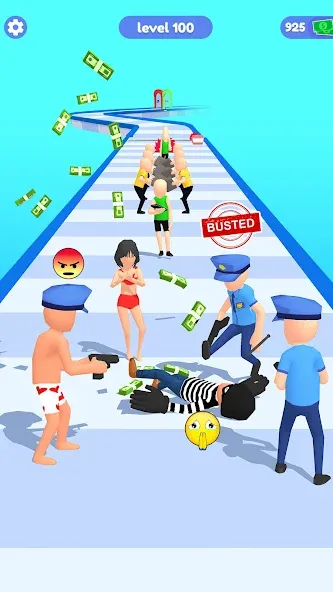 Thief Run Race 3D: Fun Race [MOD: без рекламы и бесконечные монеты] Screenshot 4