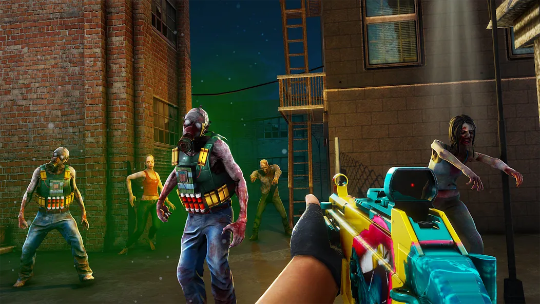 Zombination - FPS Zombie Games [MOD: безлимитные патроны и здоровье] Screenshot 2