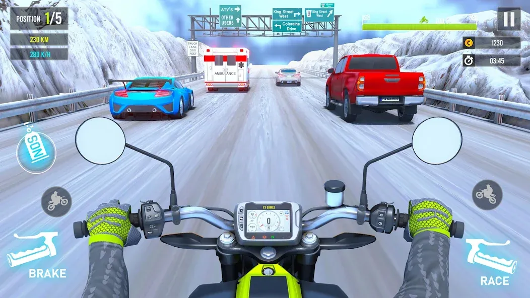 Moto Traffic Bike Race Game 3d [MOD: безлимитные деньги и топливо] Screenshot 3