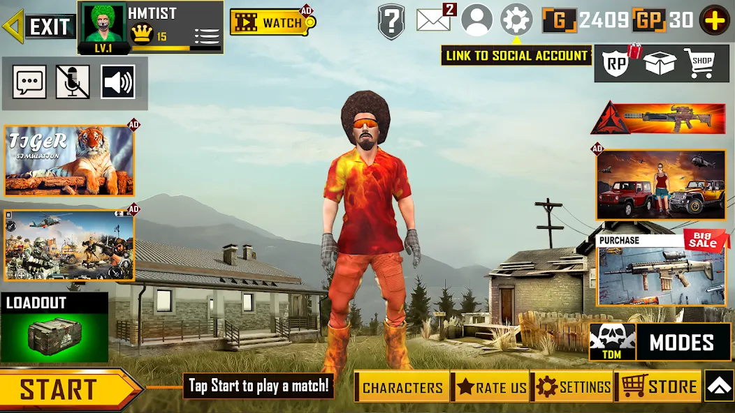 Real Commando FPS Gun Shooting [MOD: безлимитные деньги и оружие] Screenshot 2