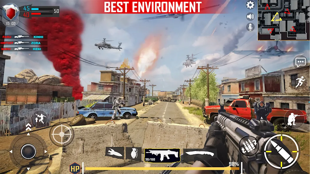 Real Commando FPS Gun Shooting [MOD: безлимитные деньги и оружие] Screenshot 5
