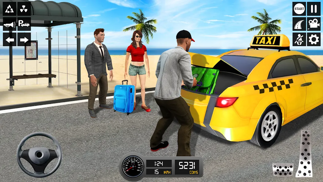 Taxi Simulator 3d Taxi Sim [MOD: безлимитные деньги и все машины открыты] Screenshot 1