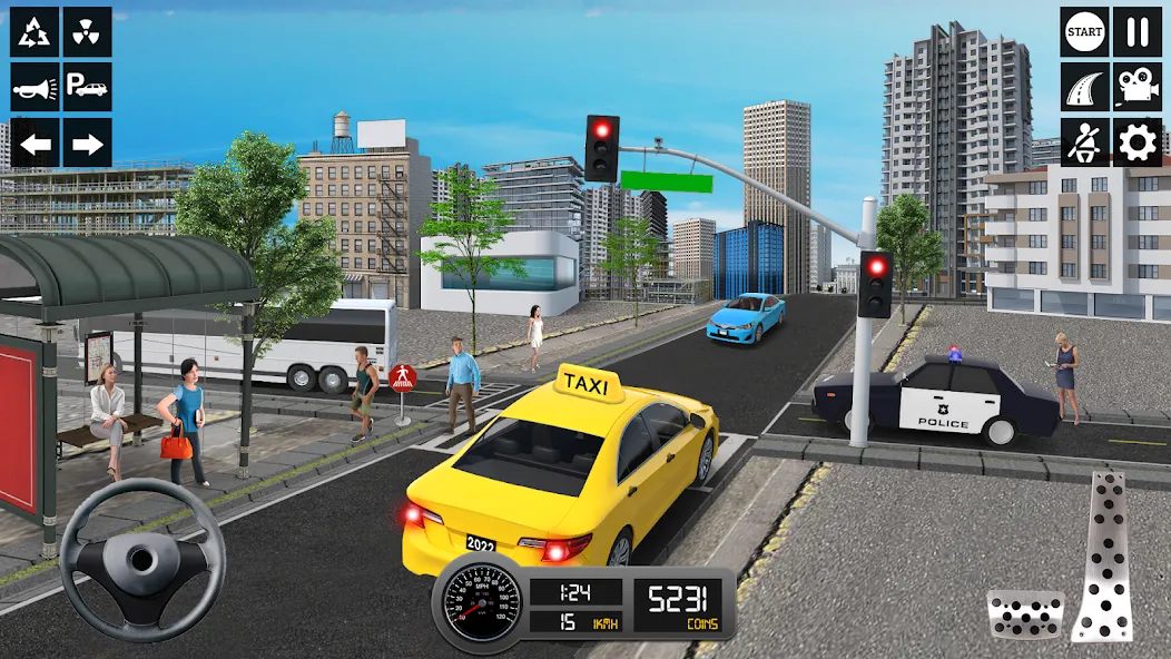 Taxi Simulator 3d Taxi Sim [MOD: безлимитные деньги и все машины открыты] Screenshot 3