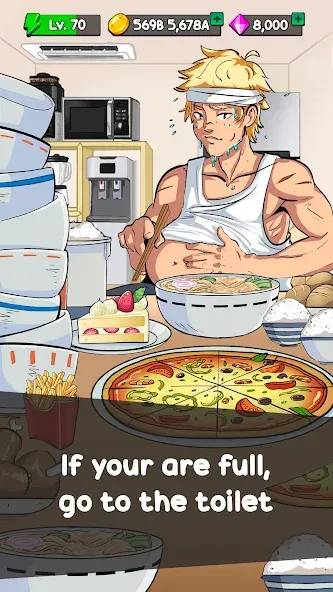 Food Fighter Clicker Games [MOD: много денег и энергии] Screenshot 3