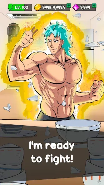 Food Fighter Clicker Games [MOD: много денег и энергии] Screenshot 5