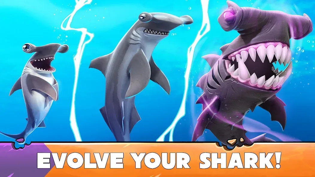 Hungry Shark Evolution [MOD: безлимитные деньги и алмазы] Screenshot 4