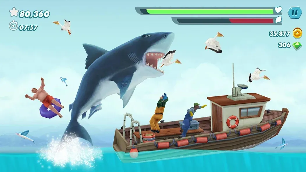 Hungry Shark Evolution [MOD: безлимитные деньги и алмазы] Screenshot 5