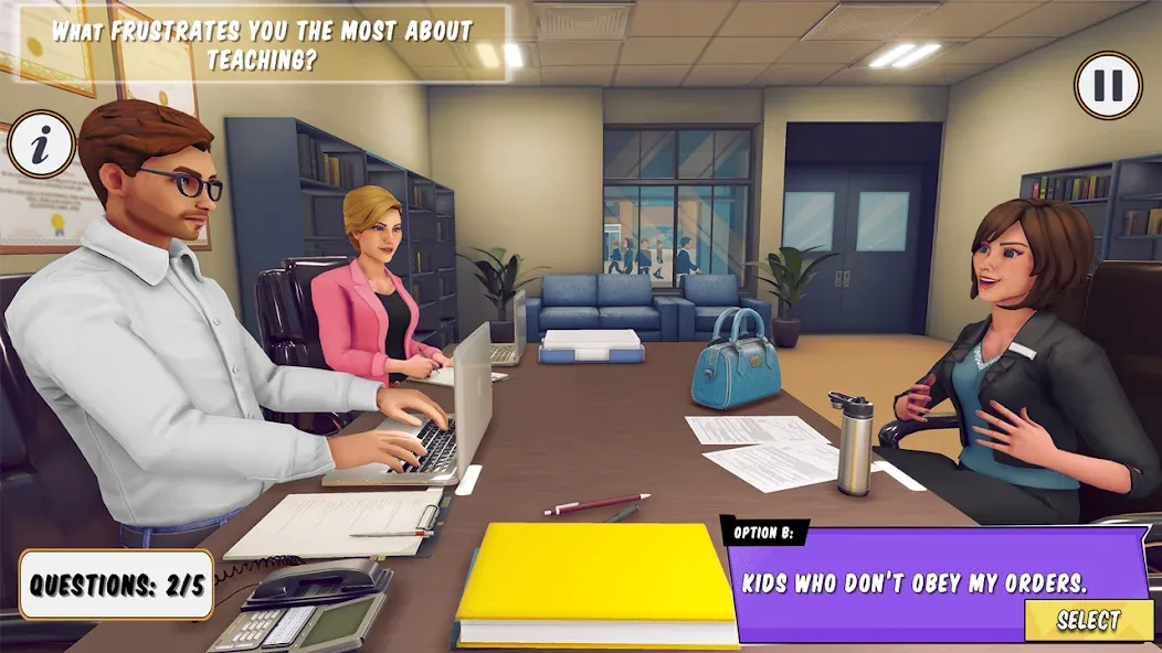 High School Teacher Simulator [MOD: безлимитные деньги и все предметы открыты] Screenshot 1