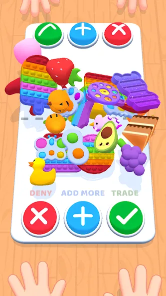 Fidget Toys Trading・Pop It 3D [MOD: безлимитные деньги и все игрушки] Screenshot 1