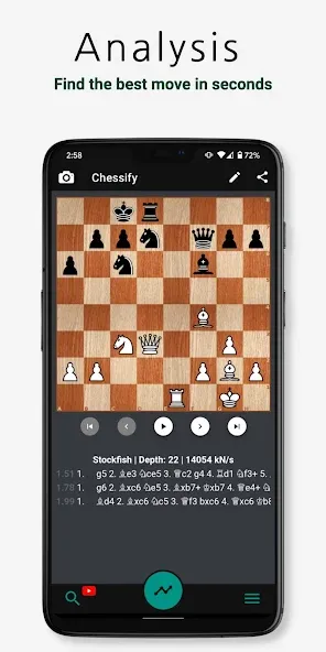 Chessify: Scan &amp; Analyze chess [MOD: разблокированы премиум функции] Screenshot 2