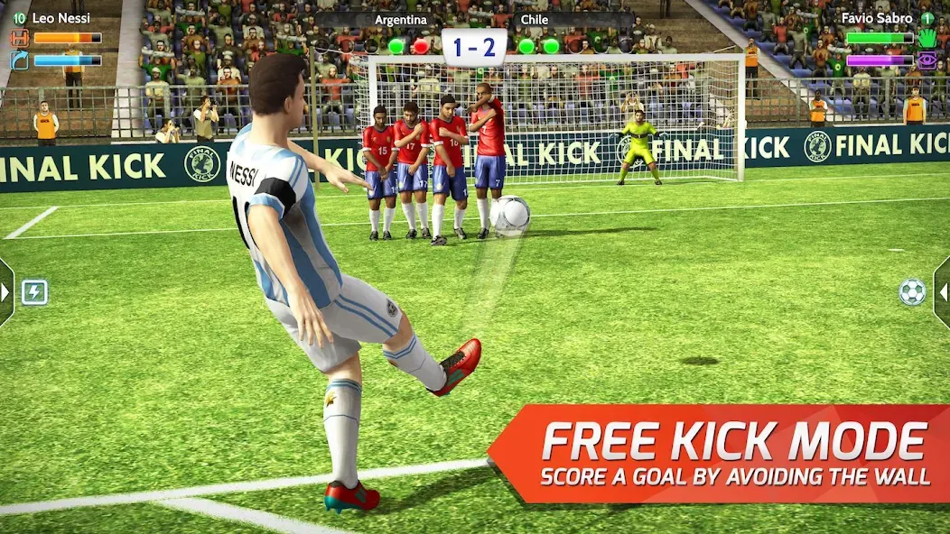 Final Kick: Online Soccer [MOD: безлимитные деньги и все команды] Screenshot 2
