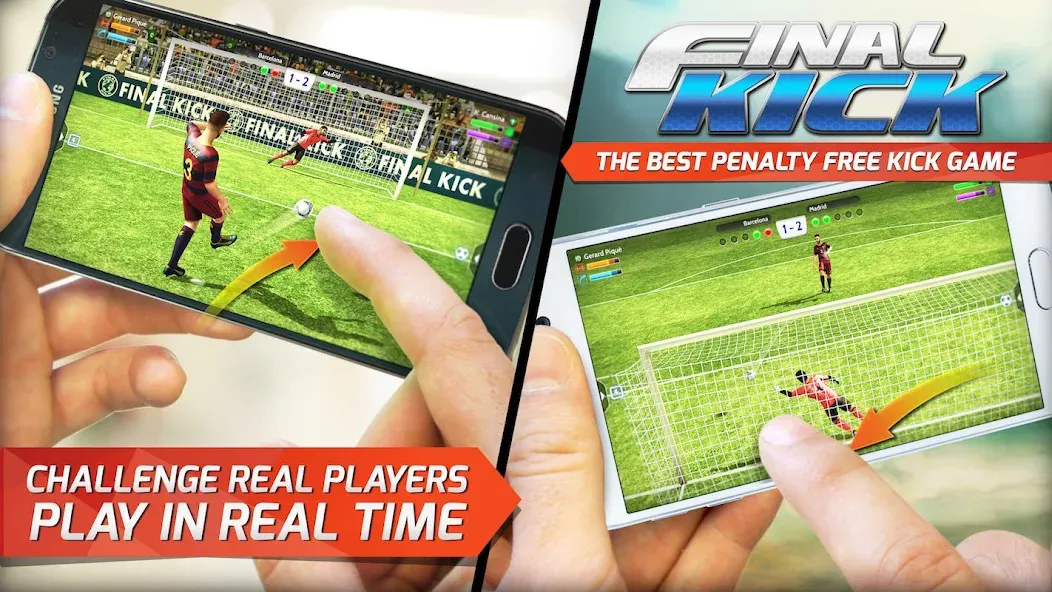 Final Kick: Online Soccer [MOD: безлимитные деньги и все команды] Screenshot 3