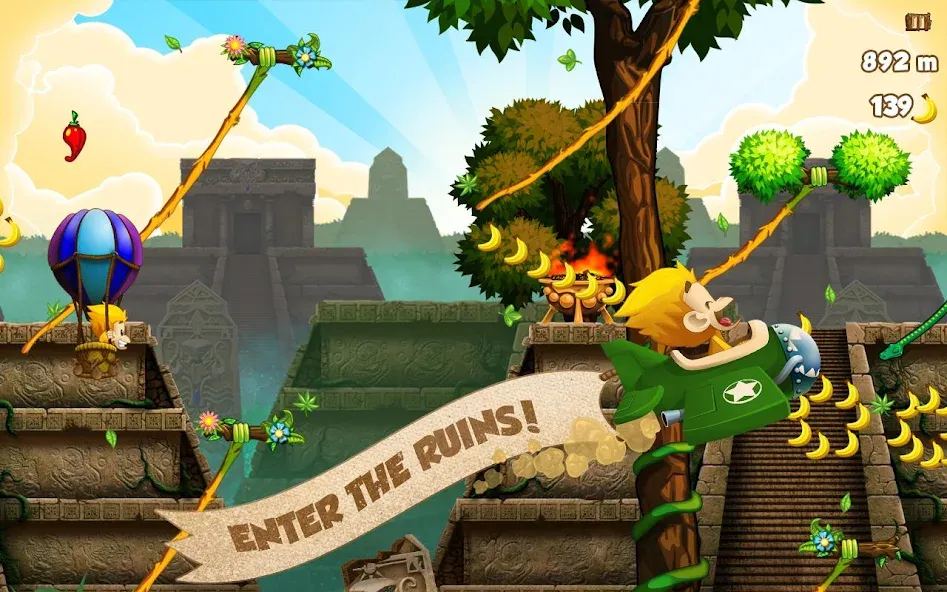 Benji Bananas [MOD: безлимитные бананы и открыты уровни] Screenshot 3
