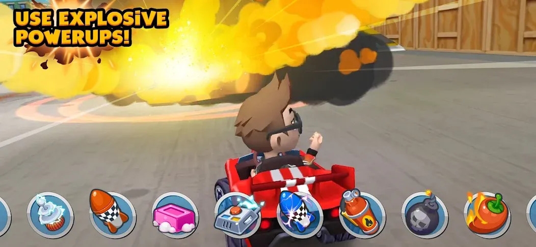 Boom Karts Multiplayer Racing [MOD: безлимитные деньги и все машины открыты] Screenshot 4