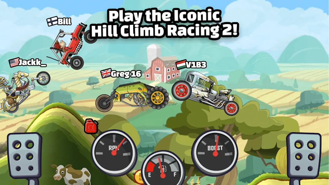 Hill Climb Racing 2 [MOD: безлимитные монеты и топливо] Screenshot 1