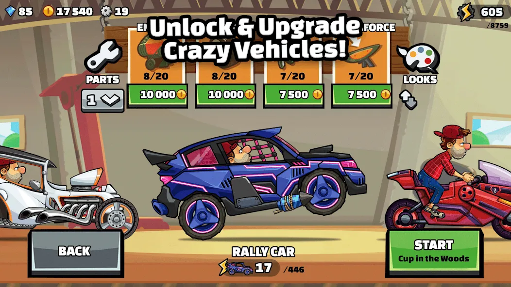 Hill Climb Racing 2 [MOD: безлимитные монеты и топливо] Screenshot 3