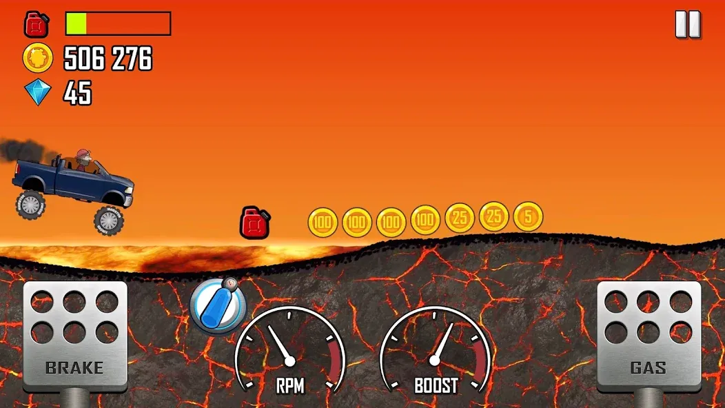 Hill Climb Racing [MOD: безлимитные деньги и топливо] Screenshot 5
