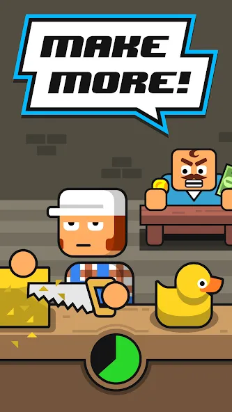 Make More! - Idle Manager [MOD: безлимитные деньги и ресурсы] Screenshot 1