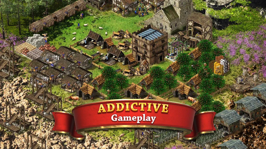 Stronghold Kingdoms Castle Sim [MOD: безлимитные ресурсы и быстрое строительство] Screenshot 1