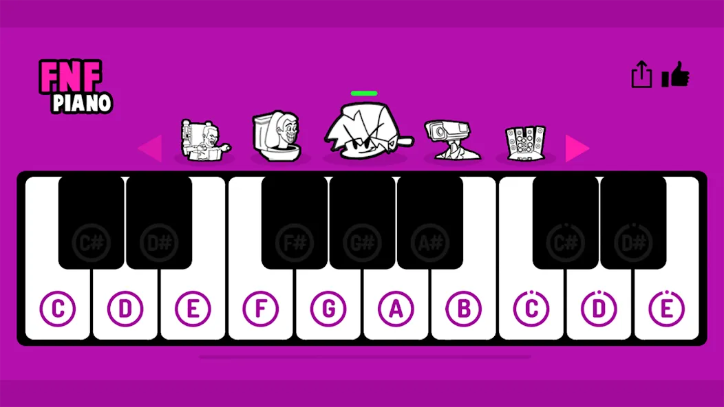 FNF Piano [MOD: все песни разблокированы] Screenshot 1