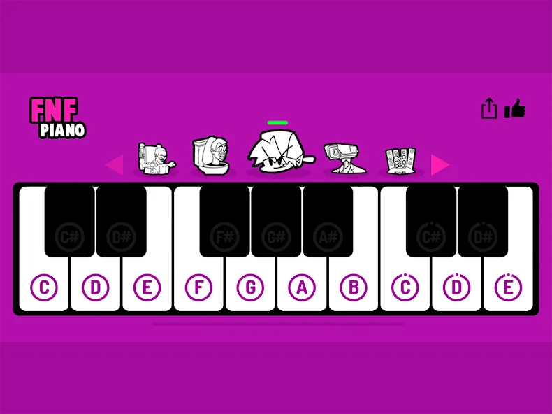 FNF Piano [MOD: все песни разблокированы] Screenshot 5