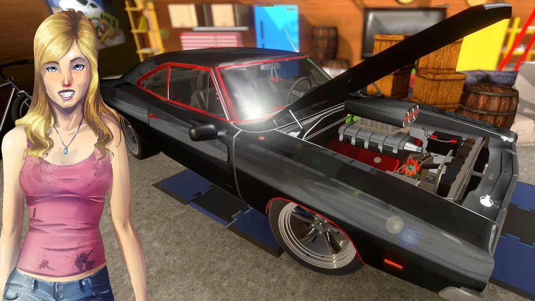 Fix My Car: Muscle Restoration [MOD: безлимитные деньги и детали] Screenshot 1