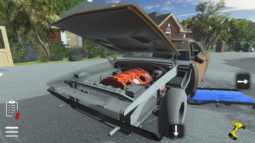Fix My Car: Muscle Restoration [MOD: безлимитные деньги и детали] Screenshot 2