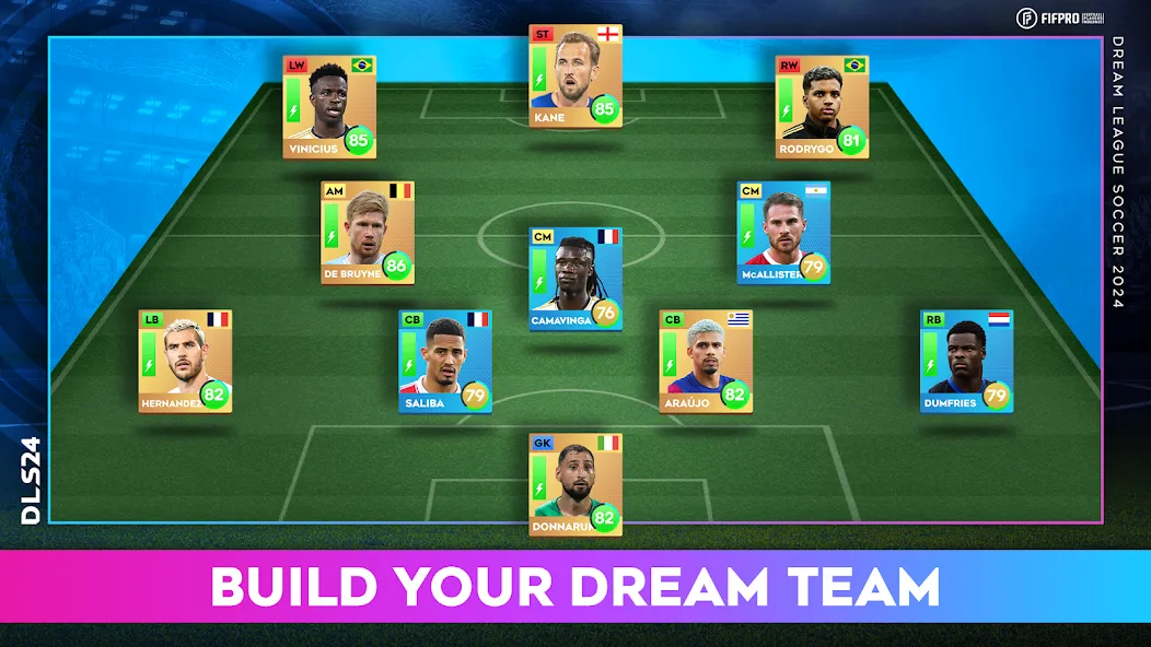 Dream League Soccer 2024 [MOD: безлимитные деньги и все команды открыты] Screenshot 4