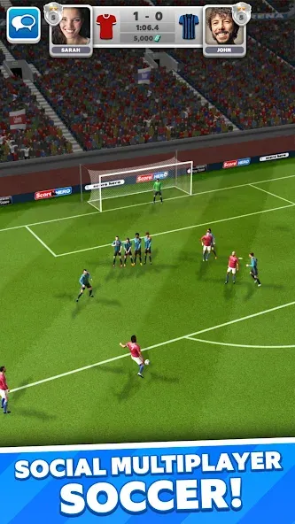 Score! Match - PvP Soccer [MOD: безлимитные деньги и усиленные игроки] Screenshot 2